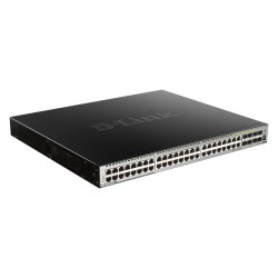 D-Link DGS-3630-52PC/SI L3 sw 48Gb PoE, 4x10G SFP+