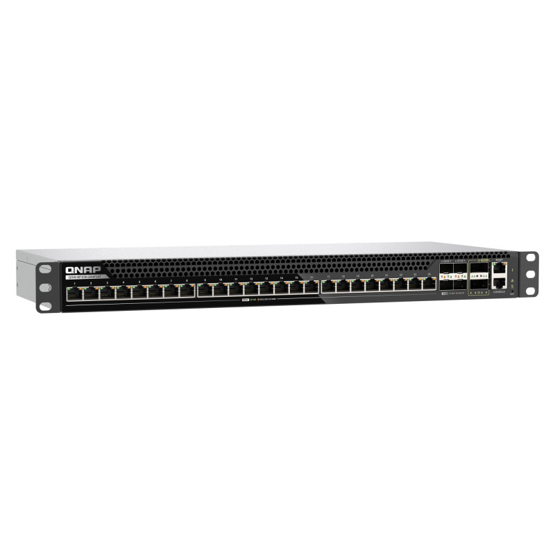 QNAP riadený switch QSW-M7230-2X4F24T (24x 10GbE port, 4x 25Gb port, 2x 100Gb port)