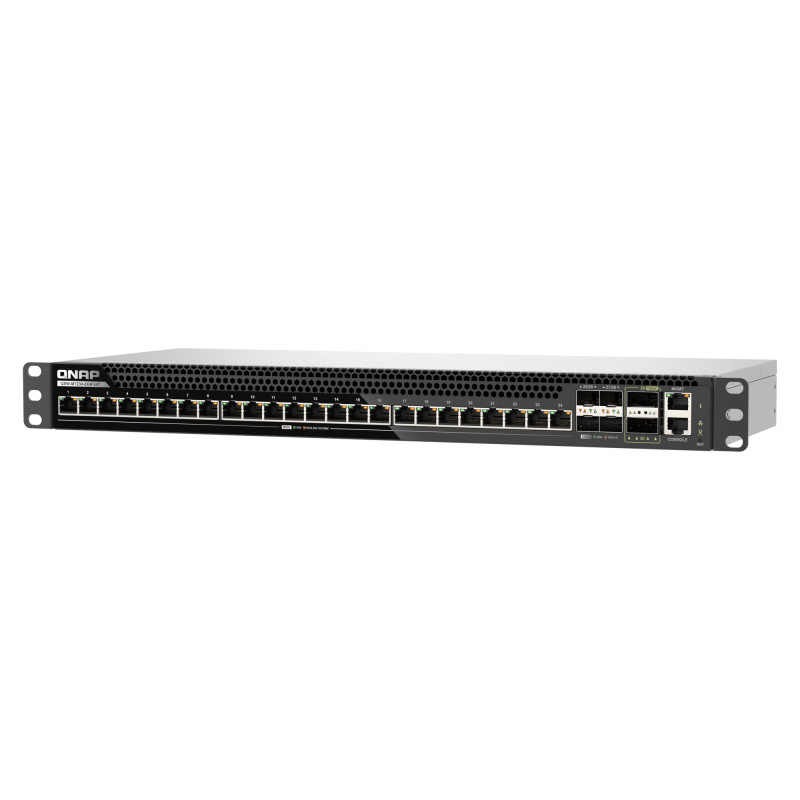 QNAP riadený switch QSW-M7230-2X4F24T (24x 10GbE port, 4x 25Gb port, 2x 100Gb port)