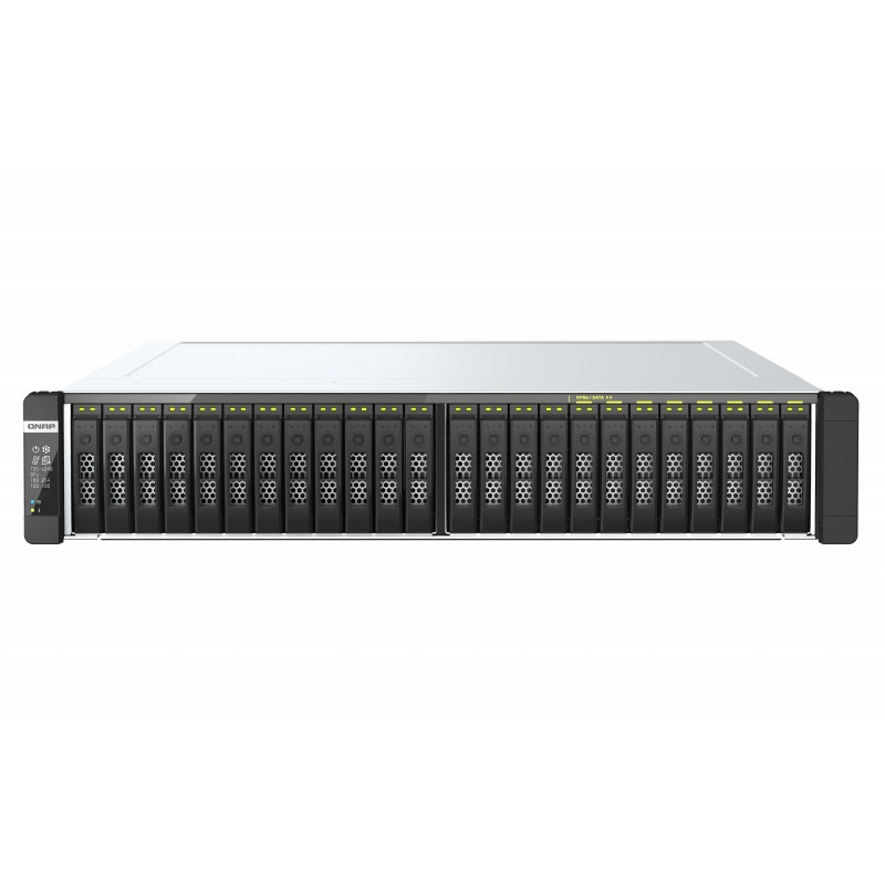 QNAP TDS-h2489FU-4314-256G (2x Xeon, 256GB ECC RAM, 24x 2,5'' SATA, 2x M.2 NVMe, 4x 2,5GbE, 2x 25GbE)