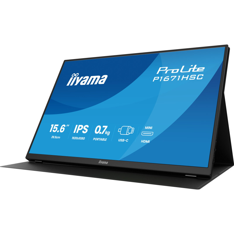 iiyama ProLite/P1671HSC-B1/15,6''/IPS/FHD/60Hz/3ms/Čierna/3R