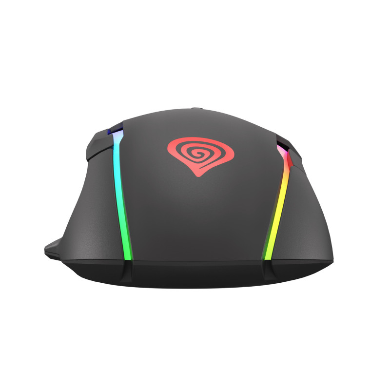 Genesis herná optická myš XENON 220 G2/RGB/Herná/Optická/Pre pravákov/12 400 DPI/Drôtová USB/Čierna