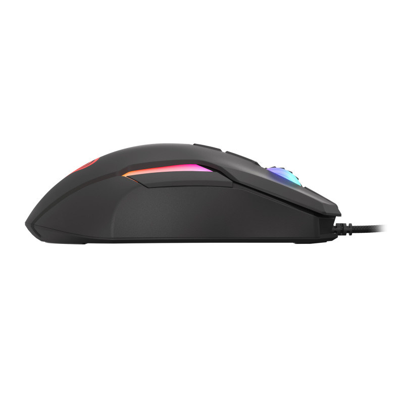 Genesis herná optická myš XENON 220 G2/RGB/Herná/Optická/Pre pravákov/12 400 DPI/Drôtová USB/Čierna