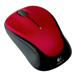 Logitech M235/Cestovná/Optická/1 000 DPI/Bezdrôtová USB/Čierna-červená