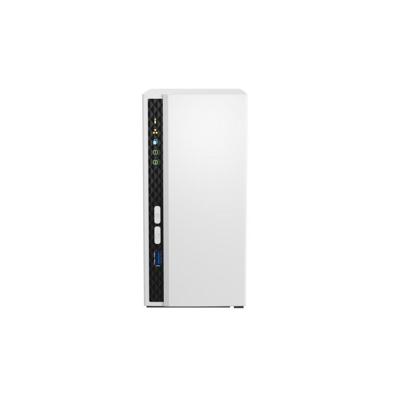 QNAP TS-233 (4core 2,0 GHz + NPU, 2GB DDR4 RAM, 2x SATA, 1x GbE, 1x USB 2.0, 1x USB 3.2)