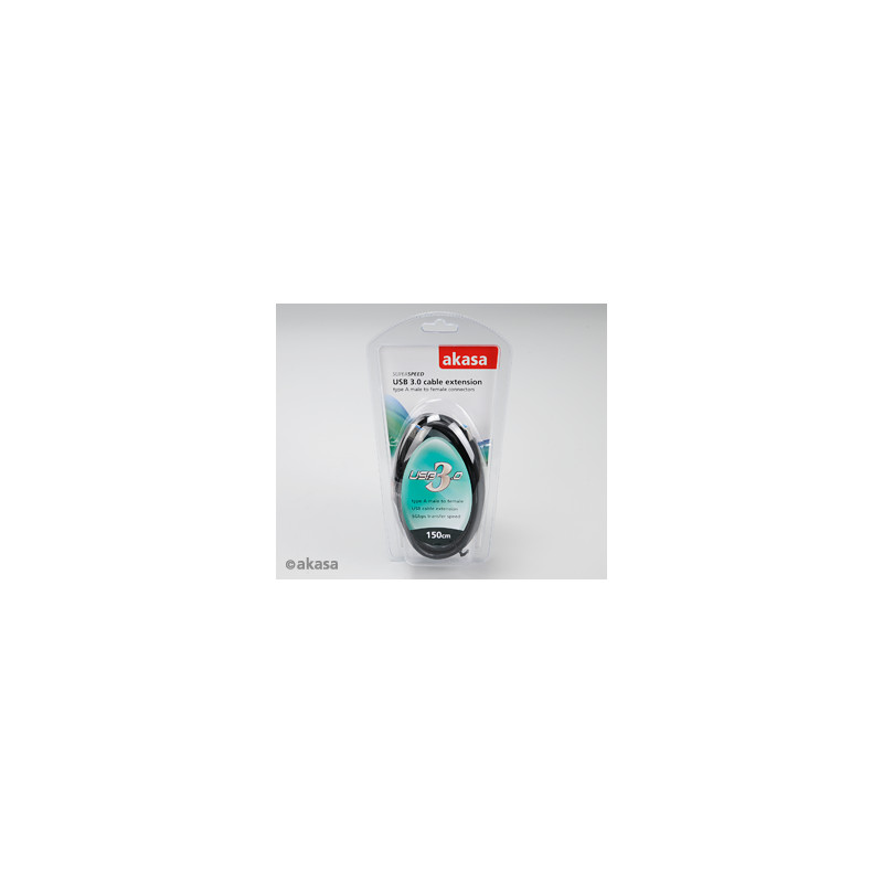 AKASA - predlžovací kábel USB 3.0 typ A - 1,5 m