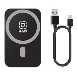 OBAL:ME MagNetix Plate Bezdrôtový Nabíjací Držiak do Auta 15W Black