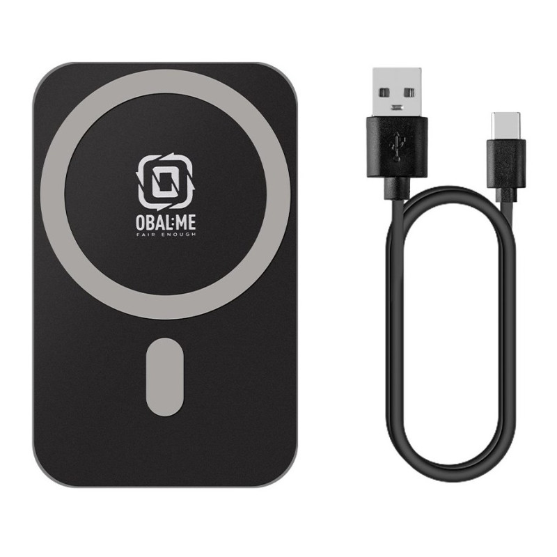 OBAL:ME MagNetix Plate Bezdrôtový Nabíjací Držiak do Auta 15W Black