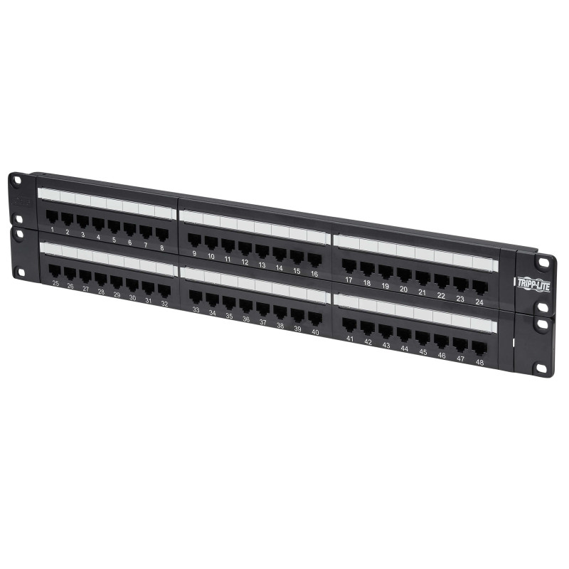 EATON - Patch panel pre montáž do čajky 2U, 48x Cat6/Cat5 568B, RJ45 Ethernet