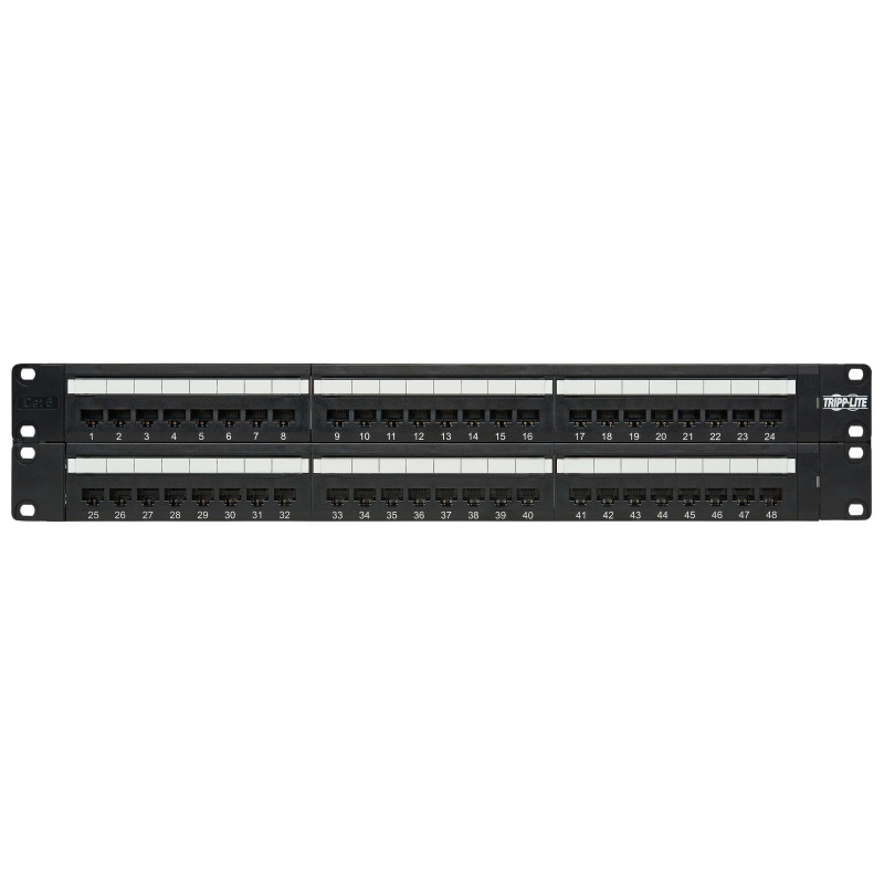EATON - Patch panel pre montáž do čajky 2U, 48x Cat6/Cat5 568B, RJ45 Ethernet
