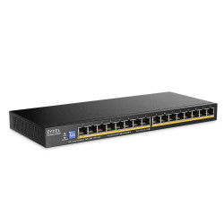 ZYXEL 16xGb unmanaged switch GS1100-16EPS PoE+