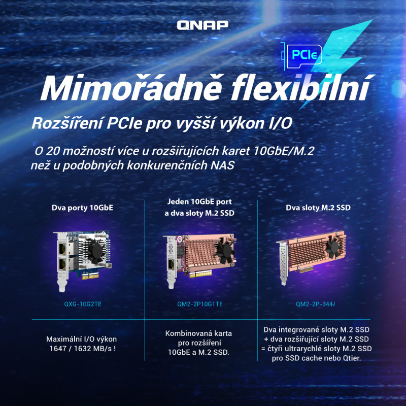 QNAP TS-464-8G (4core 2,9 GHz, 8GB RAM, 4xSATA, 2x M.2 NVM slot, 1xPCIe, 1xHDMI 4K, 2x2,5GbE, 4xUSB)