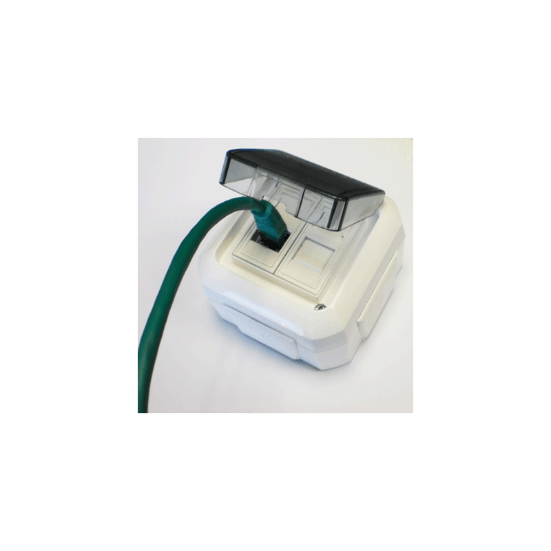 ABB Dátová zásuvka OUTDOOR IP54 STP CAT5E 2xRJ45