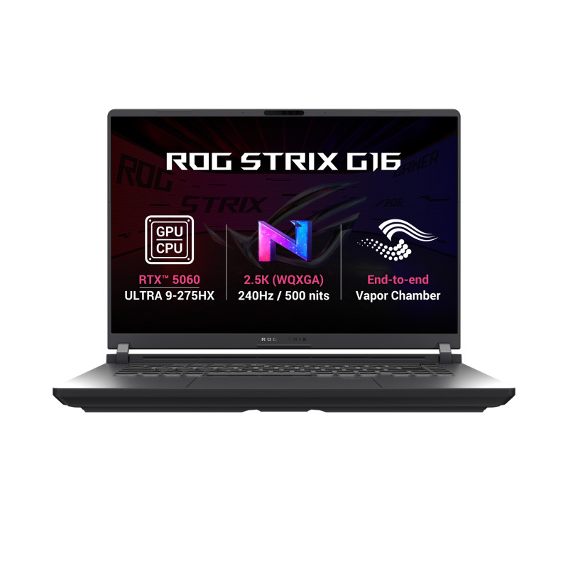 ASUS ROG Strix G16/G615LM-S5382Z/U9-275HX/16''/2560x1600/32GB/1TB/RTX 5060/bez OS/Gray/2R
