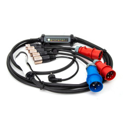 Platinet univerzálna prenosná EV stanica PC060 22kW (32A), Pro Line, sada 4 adaptérov + nástenný držiak