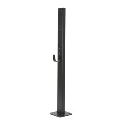 Platinet univerzálny stojan PEVSTAND pre Wallboxy, pozink, držiak kábla, 120cm, čierna