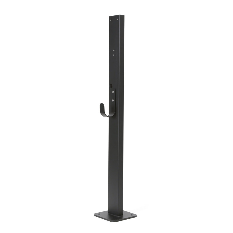 Platinet univerzálny stojan PEVSTAND pre Wallboxy, pozink, držiak kábla, 120cm, čierna