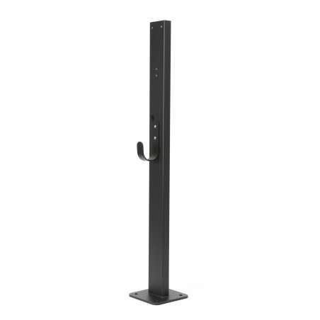 Platinet univerzálny stojan PEVSTAND pre Wallboxy, pozink, držiak kábla, 120cm, čierna