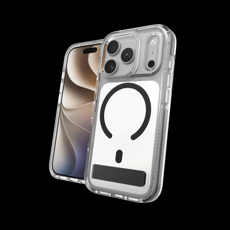 Case Santa Cruz s kickstandom a fotoaparátom Button Cover pre Apple iPhone 18 Pro / 17 Pro - Black