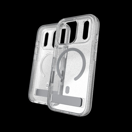 Case Milan Snap with Kickstand pre Apple iPhone 18 Pro / 17 Pro - Glitter Silver
