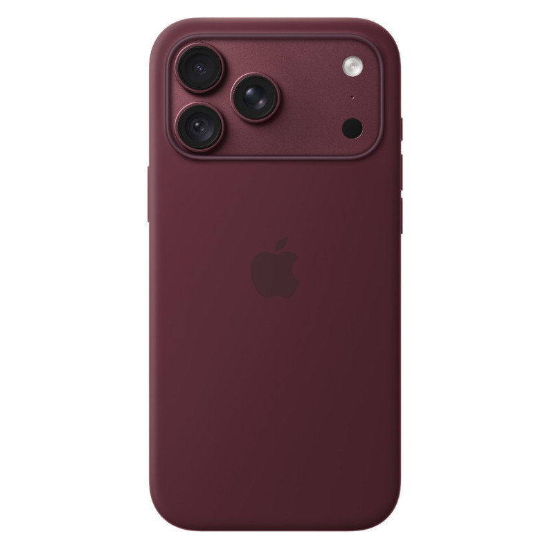 iPhone 18 Pro Max Silicone Case with MS - Burgundy