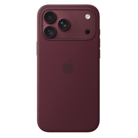 iPhone 18 Pro Max Silicone Case with MS - Burgundy