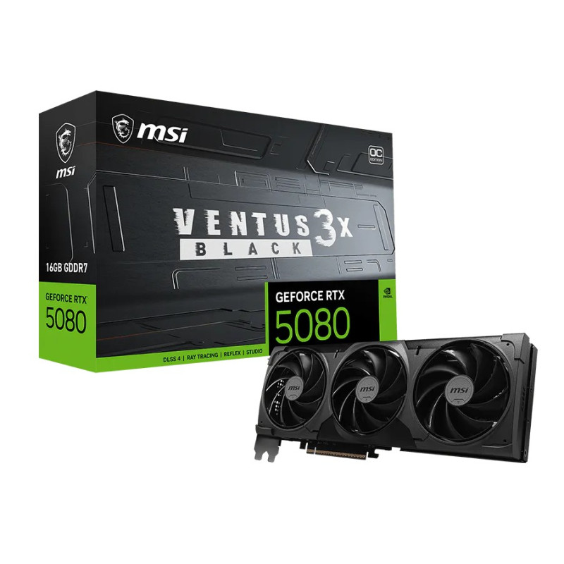 MSI RTX 5080 16G VENTUS 3X OC BLACK