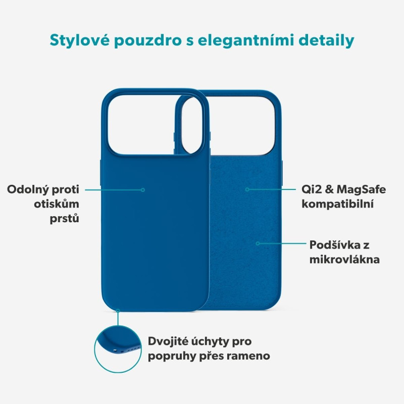 Epico Silicone Mag+ Case iPhone 17 Pro Max/18 Pro Max modrá