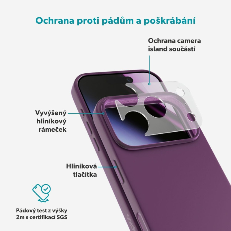 Epico Silicone Mag+ Case iPhone 17 Pro Max/18 Pro Max fialová