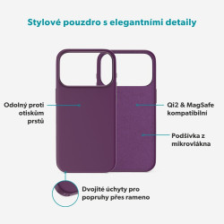 Epico Silicone Mag+ Case iPhone 17 Pro/18 Pro fialová