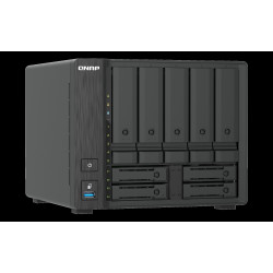 QNAP TS-h966TX-8G (i3 6core, ZFS, 8GB RAM, 5x 3,5'' SATA + 4x 2,5'' U.2, 2x 2,5GbE, 2x Thunderbolt 4)