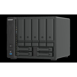 QNAP TS-h966TX-8G (i3 6core, ZFS, 8GB RAM, 5x 3,5'' SATA + 4x 2,5'' U.2, 2x 2,5GbE, 2x Thunderbolt 4)
