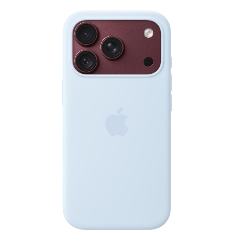 APPLE - iPhone 18 Pre Silicone Case with MS - Crisp Blue