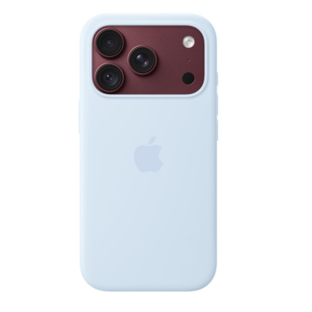 APPLE - iPhone 18 Pre Silicone Case with MS - Crisp Blue