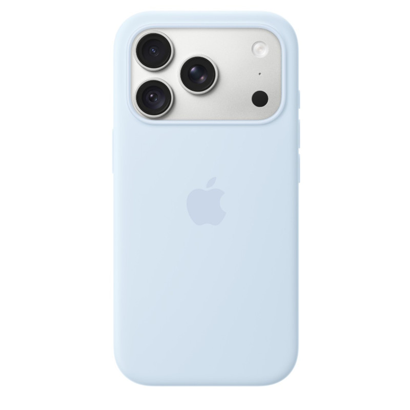 APPLE - iPhone 18 Pre Silicone Case with MS - Crisp Blue
