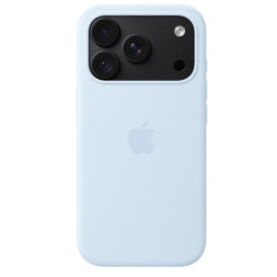 APPLE - iPhone 18 Pre Silicone Case with MS - Crisp Blue