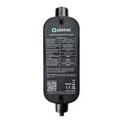 FELLOWES - Platinet prenosná EV nabíjačka PPC16A37 3,7 kW (16A), Schuko / Type 2, dĺžka 5m, čierna