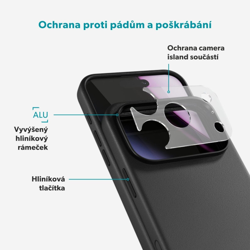 Epico Leather Mag+ Case iPhone 17 Pro Max/18 Pro Max čierna