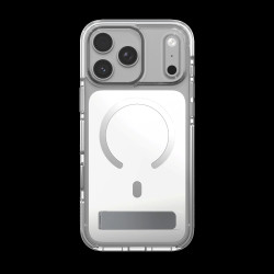 ZAGG - Case Santa Cruz Snap Kickstand Metallic with Camera Button Apple iPhone 18 Pro Max/17 Pro Max Silver