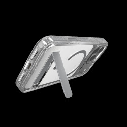 ZAGG - Case Santa Cruz Snap Kickstand Metallic with Camera Button Apple iPhone 18 Pro Max/17 Pro Max Silver