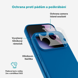 Epico Silicone Mag+ Case iPhone 17 Pro/18 Pro modrá