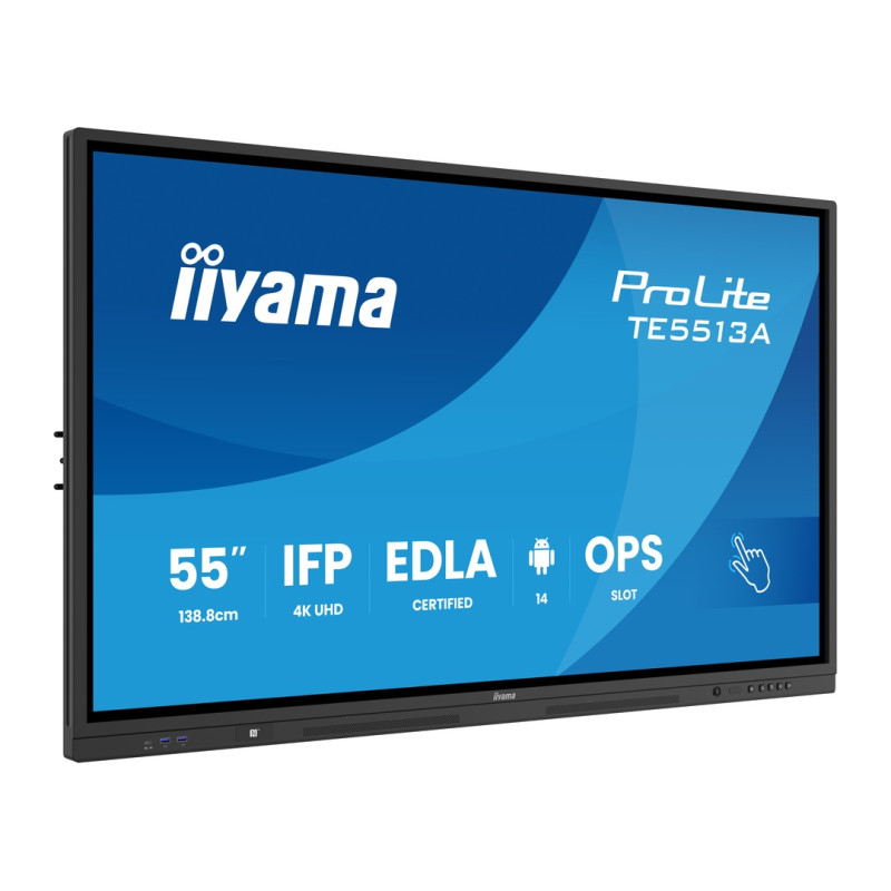 55'' iiyama TE5513A-B3AG: IPS, 4K, 40P, EDLÁ