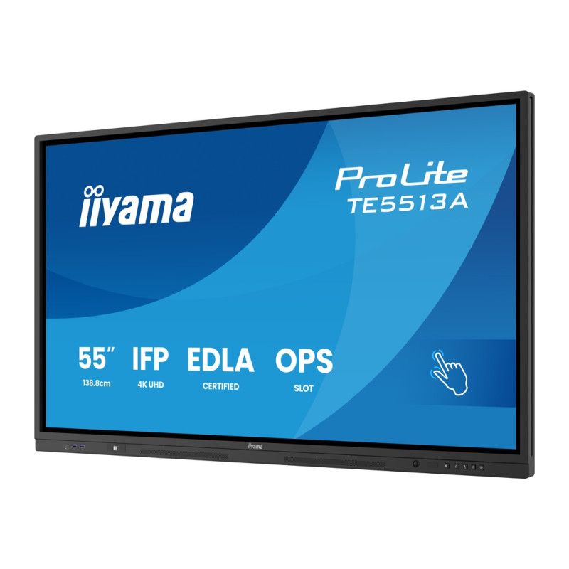 55'' iiyama TE5513A-B3AG: IPS, 4K, 40P, EDLÁ