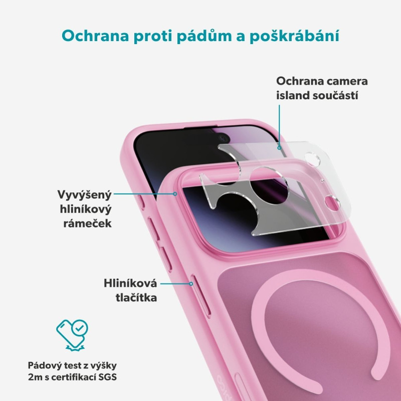 Epico HeroMatte Mag+ Case iPhone 17 Pro/18 Pro ružová