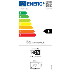 LG/32U701SB-B/31,5''/VA/4K UHD/60Hz/5ms/Čierna/2R