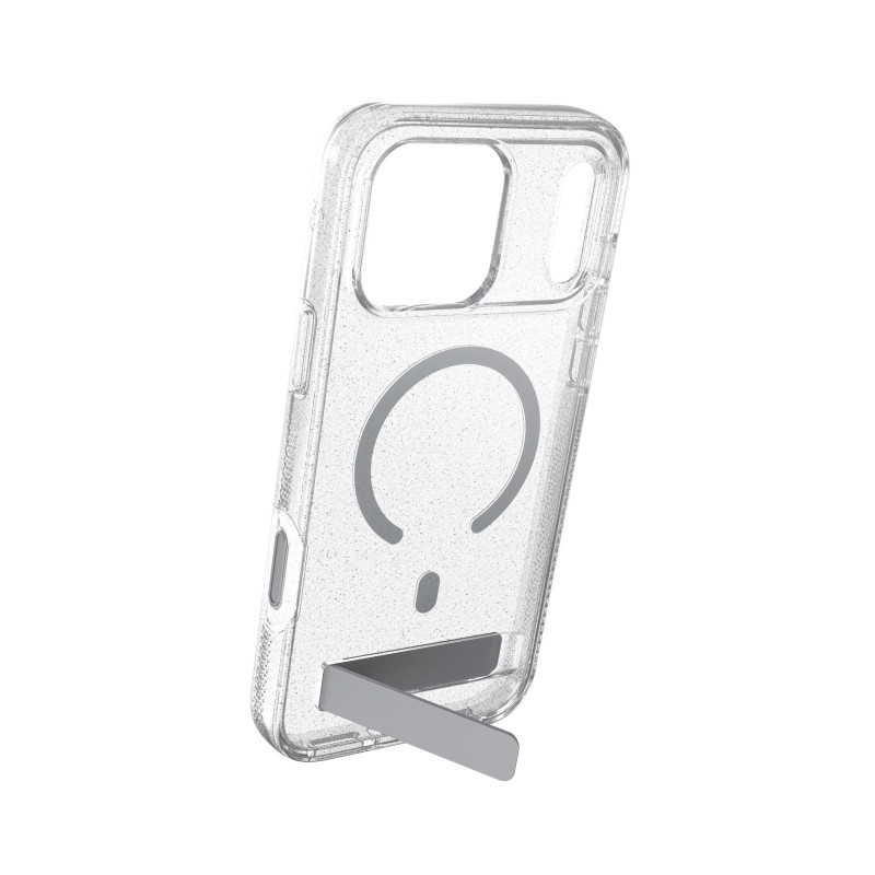 ZAGG - Case Milan Snap with Kickstand pre Apple iPhone 18 Pro Max / 17 Pro Max - Glitter Silver