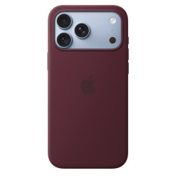 APPLE - iPhone 18 Pre Max Silicone Case with MS - Burgundy