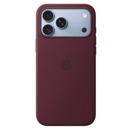 APPLE - iPhone 18 Pre Max Silicone Case with MS - Burgundy