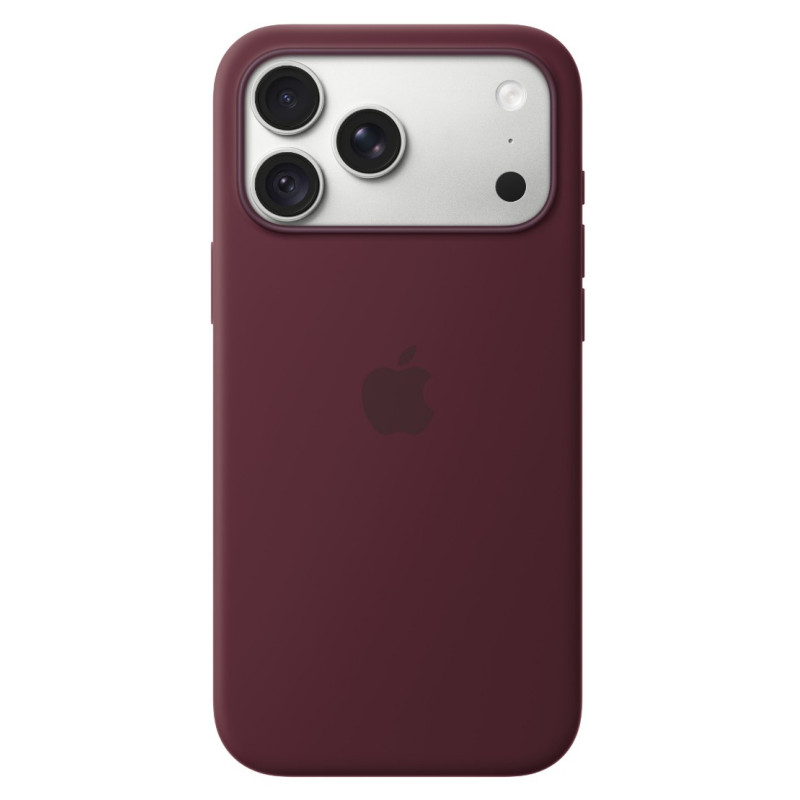 APPLE - iPhone 18 Pre Max Silicone Case with MS - Burgundy