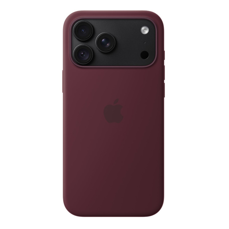 APPLE - iPhone 18 Pre Max Silicone Case with MS - Burgundy
